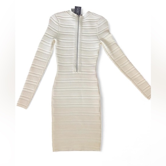 Torn by Ronny Kobo White Long Sleeve Dress - Picture 3 of 8